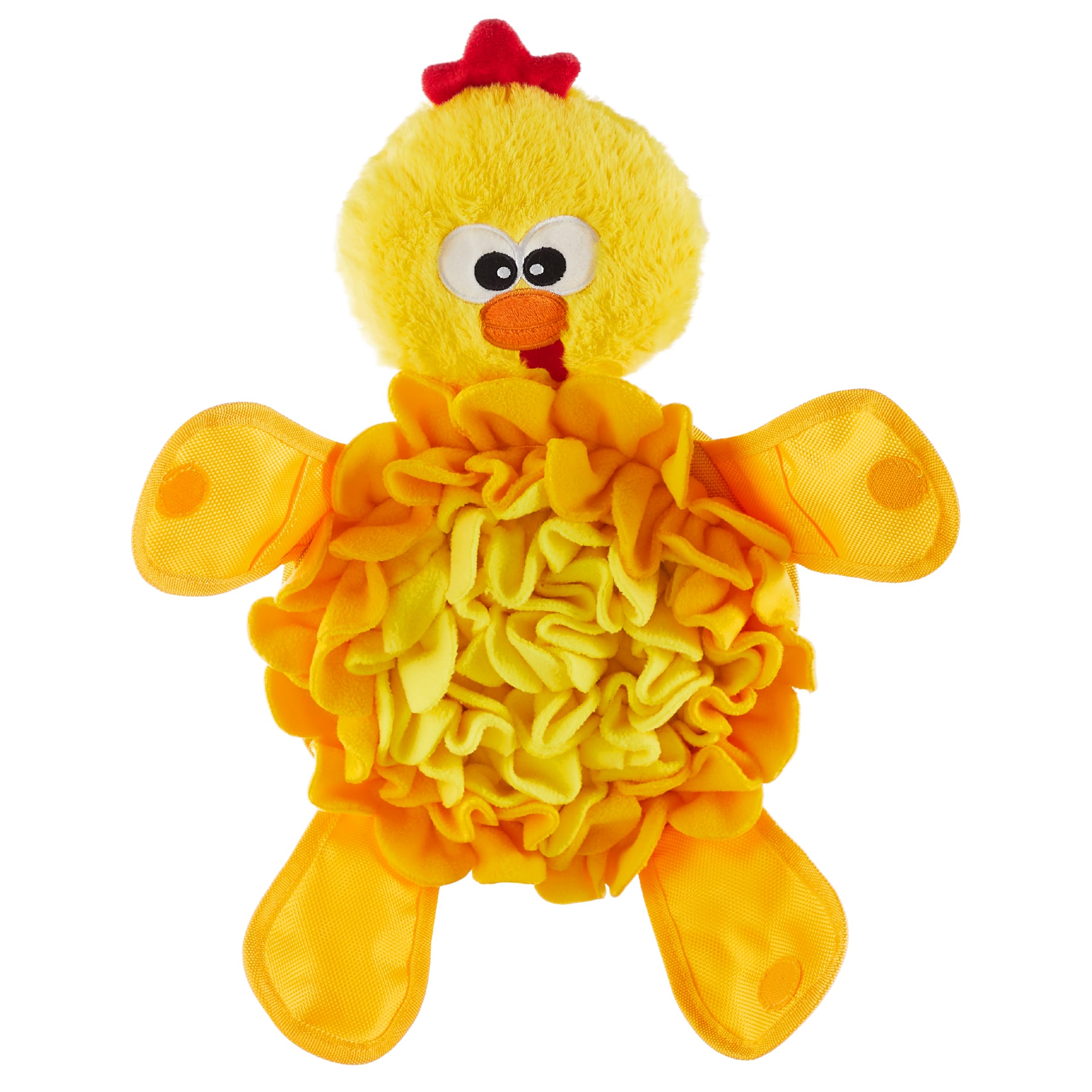 Outward Hound by Nina Ottosson Snuffle Palz Plush Snuffle Mat Dog Treat Puzzle, Non-Slip, Yellow, Chicken