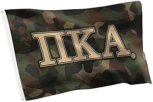 Desert Cactus Pi Kappa Alpha Camo Letter Fraternity Flag