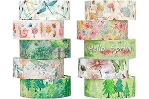 Springy Watercolor Washi Tape: Embellishment for Creative Expressions