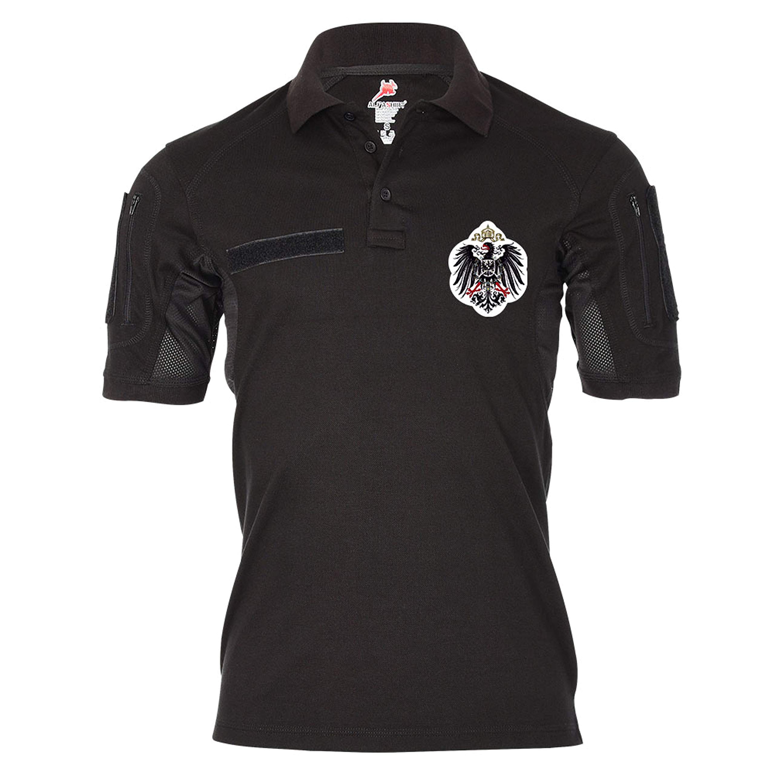 Polo tattica con stemma dell’aquila imperiale del Reich di Prussia, della vecchia Germania
