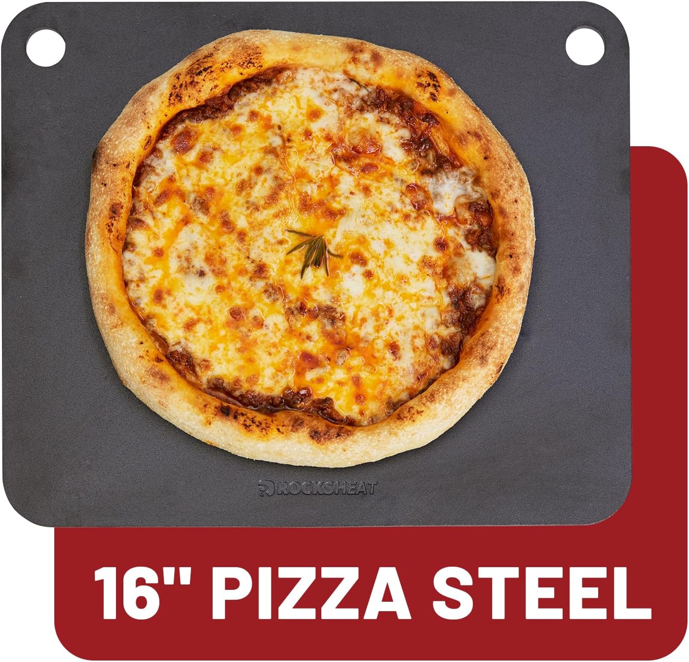 Pizza Steel Baking Steel, 16 x 13.4 Inch Heavy Duty Carbon Steel Pizza Baking Plate, 20X Faster Heating for Crispy Pizza Crust & Artisan Bread, Ideal for Oven Grill Home & Commercial Use