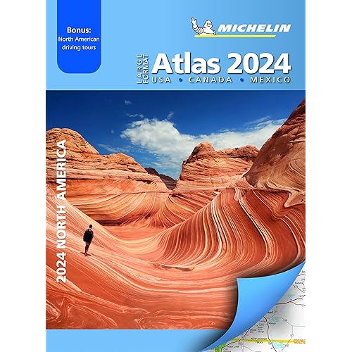 Michelin North America Large Format Road Atlas 2024: USA - CANADA - MEXICO (Michelin North America Atlas)