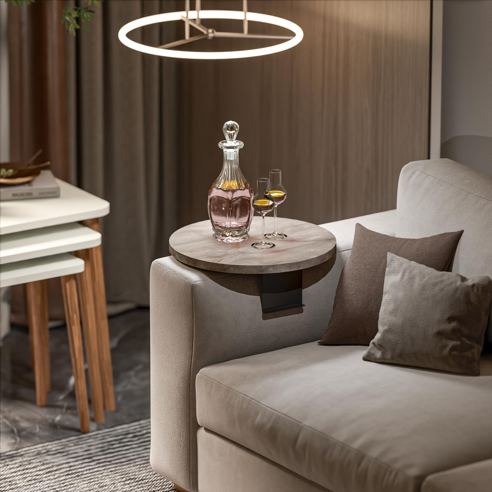 Snapklik.com : Tray Table, Couch Arm Table, Sofa Arm Tray, Armchair