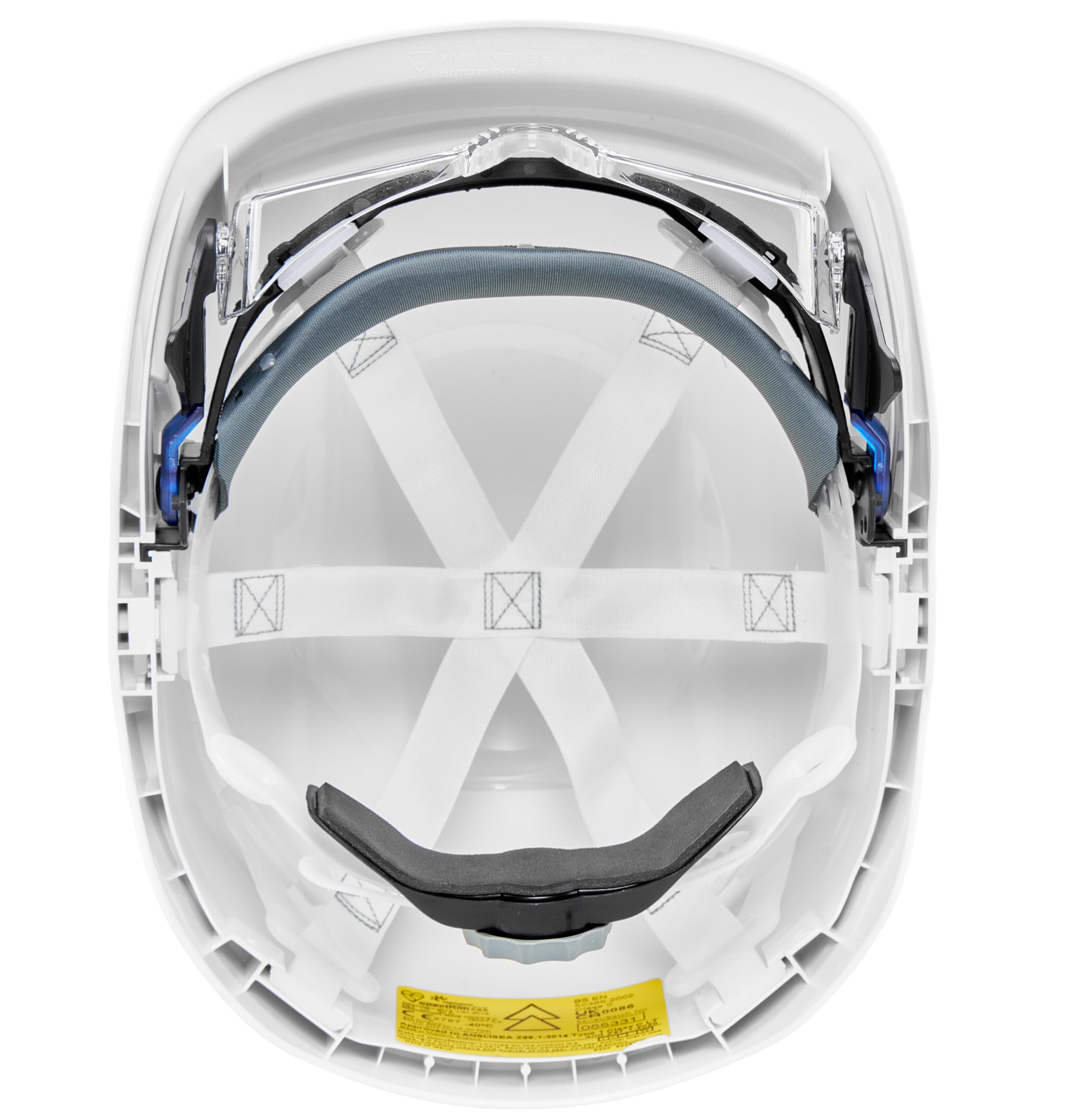 Casque Industriel Spectrum Secure Plus avec Lunettes de Protection intégrées.