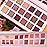 UCANBE Makeup Kit for Women & Teens,18 Colors Nude Eyeshadow +7pcs Soft Makeup Brushes + Pink Cosmetic Bag Makeup Sets, Shimmer Matte Glitter Makeup Palettes Set for Girls Beginners & Professional