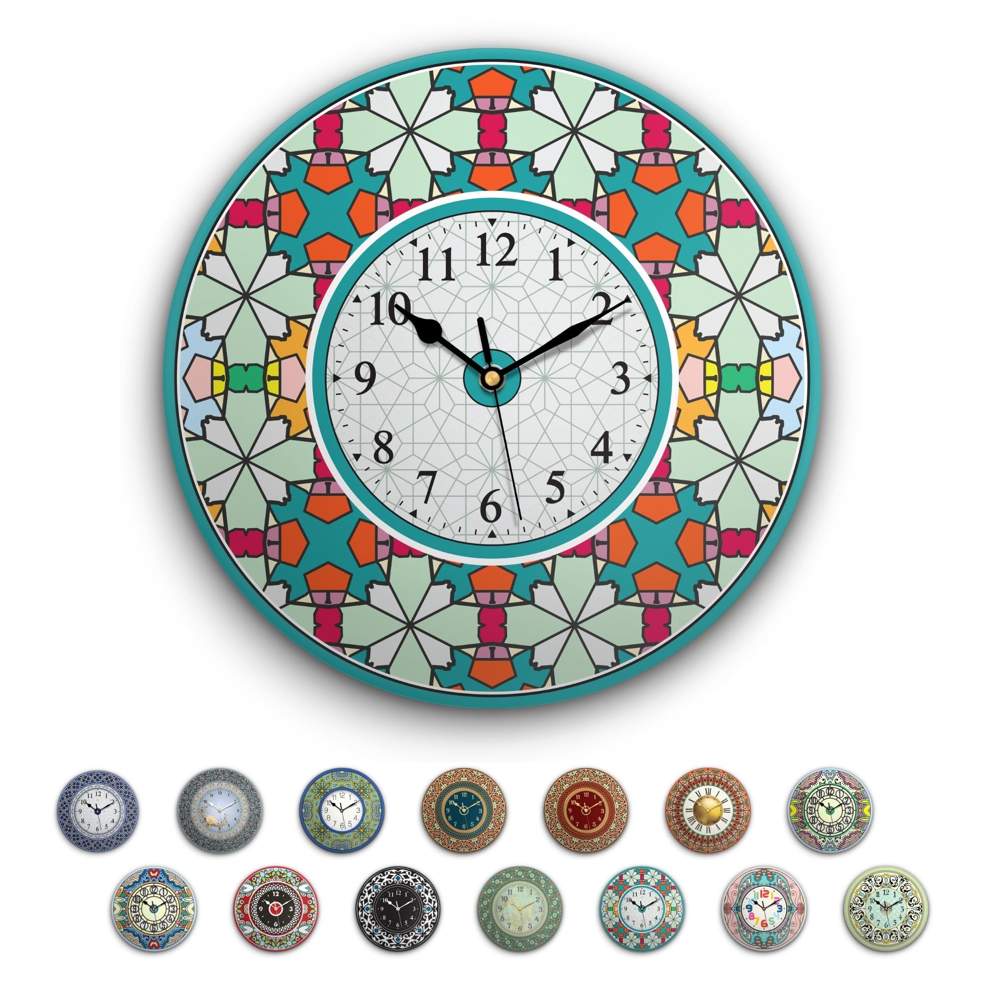 Horloge murale silencieuse sans tic-tac IRI-GIRI pour un sommeil serein