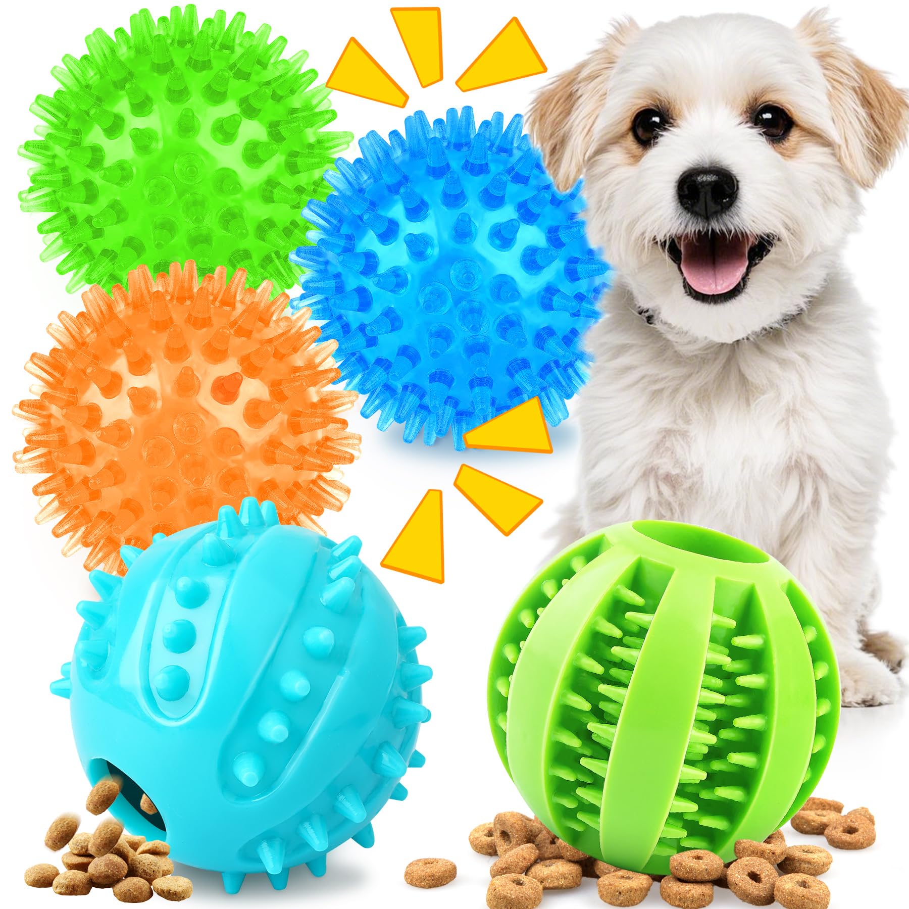 PatsFran Puppy Toys, 5 Pack Interactive Dog Toys, 2.5