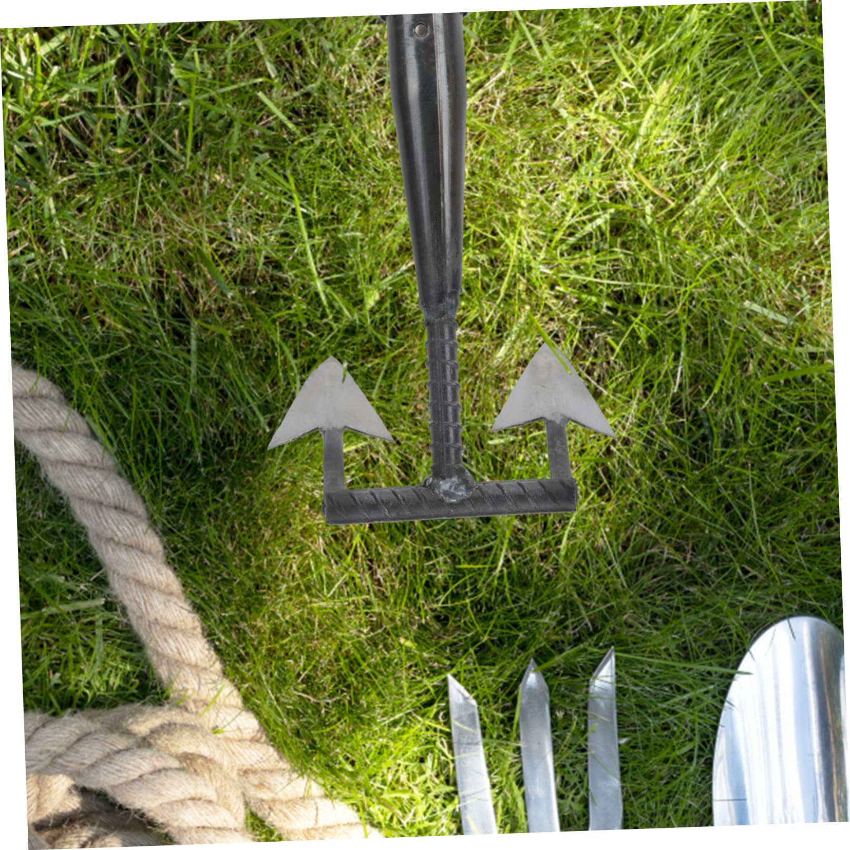 BESPORTBLE Azada Triangular De Jardinería Resistente De Mano Herramienta Multifunción Para Desmalezar y Labrar Eficaz Para Huerto y Cultivo