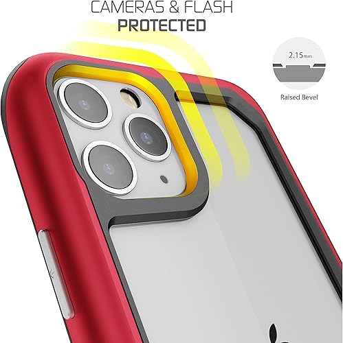Miniatura 7 de Ghostek ATOMIC - Fundas delgadas y transparentes para iPhone 11 Pro para mujer, fundas protectoras de color rosa, protección a prueba de golpes,