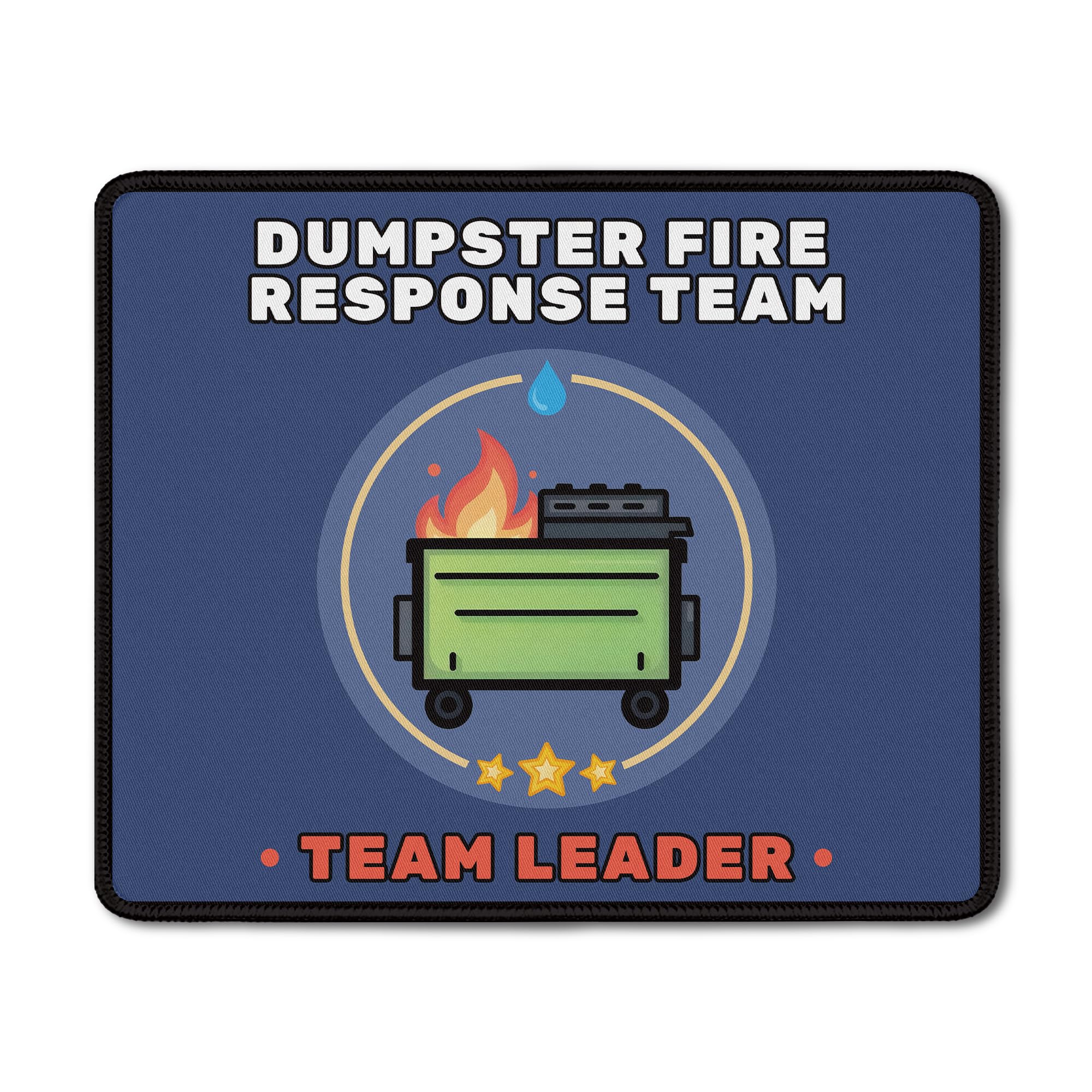 Dumpster Fire Mouse Pad Team Leader Gifts Funny Dumpster Fire Response Team Mouse Pad for Work Computers Laptop