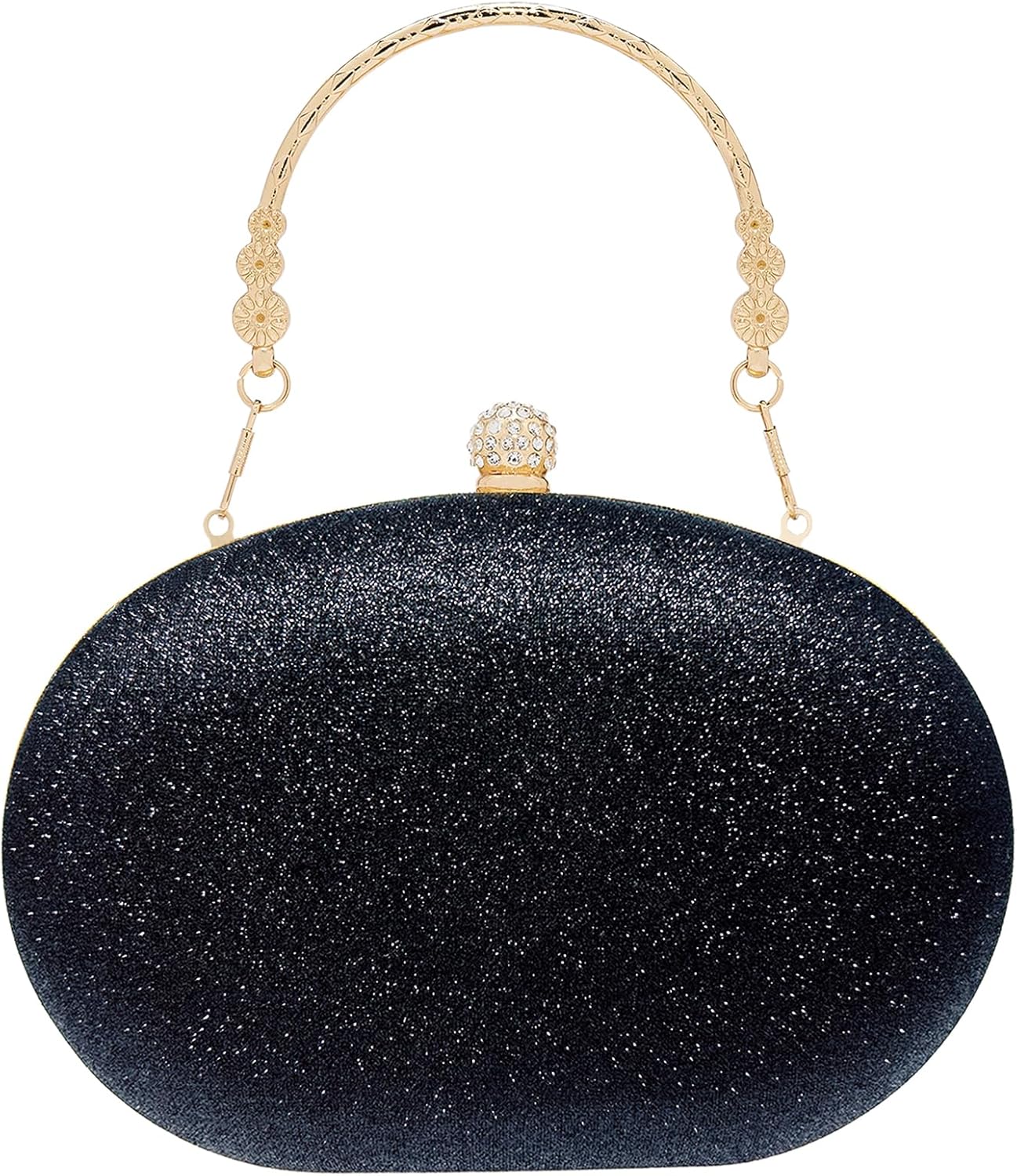 SH Clutch Purses for Women Formal Rhinestone Evening Bag Sparkly Handbags Wedding Party Cocktail Prom - Image 4