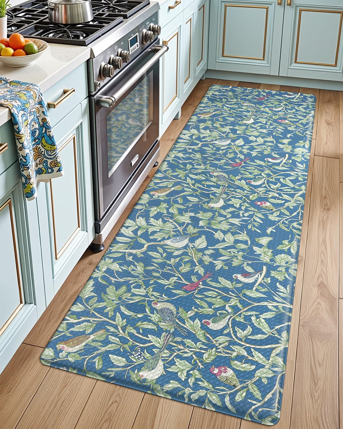 Photo 1 of  LUMI Anti Fatigue Kitchen Cushioned Mat for Floor, Ultra Soft Non-Slip Waterproof Runner for Standing, Stain Resistant PVC Comfort Rugs for Home, Office, Sink, Laundry, 24x59 