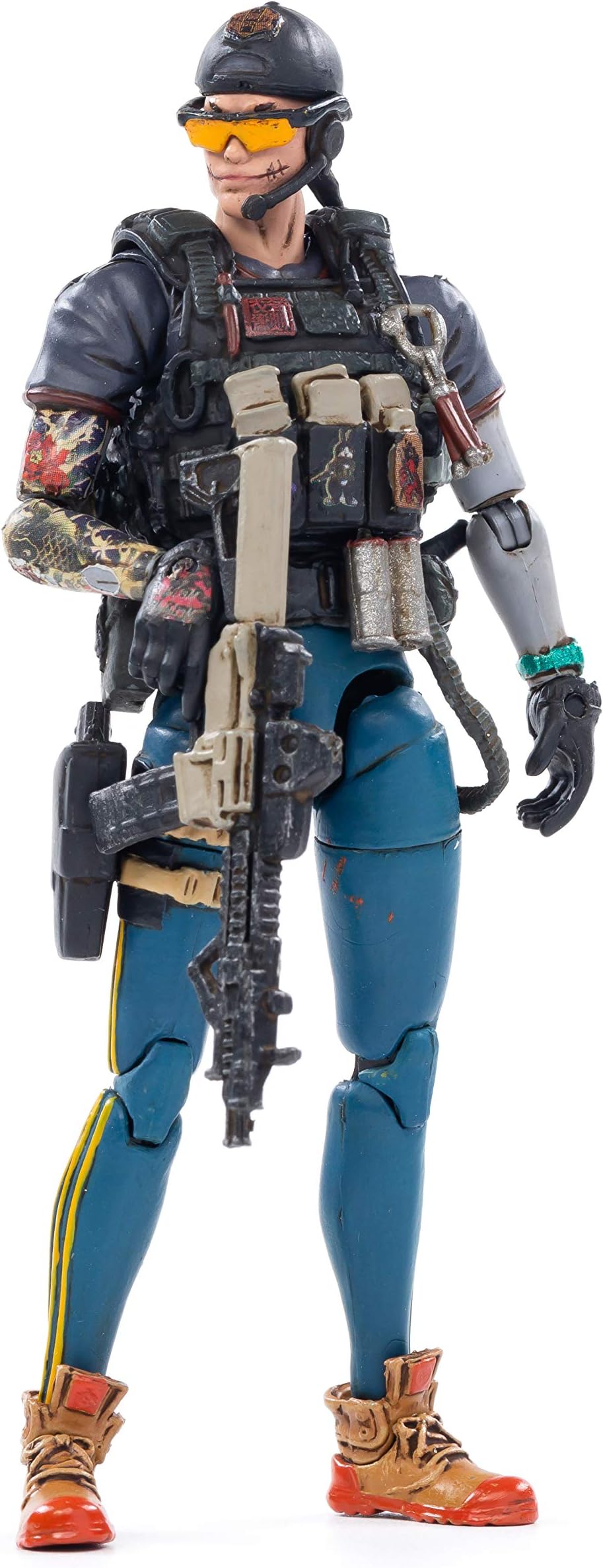 JOYTOY 1/18 Action Figures 4-Inch Awakening-TieZha Dark Source Collection Action Figure Military Model Gift
