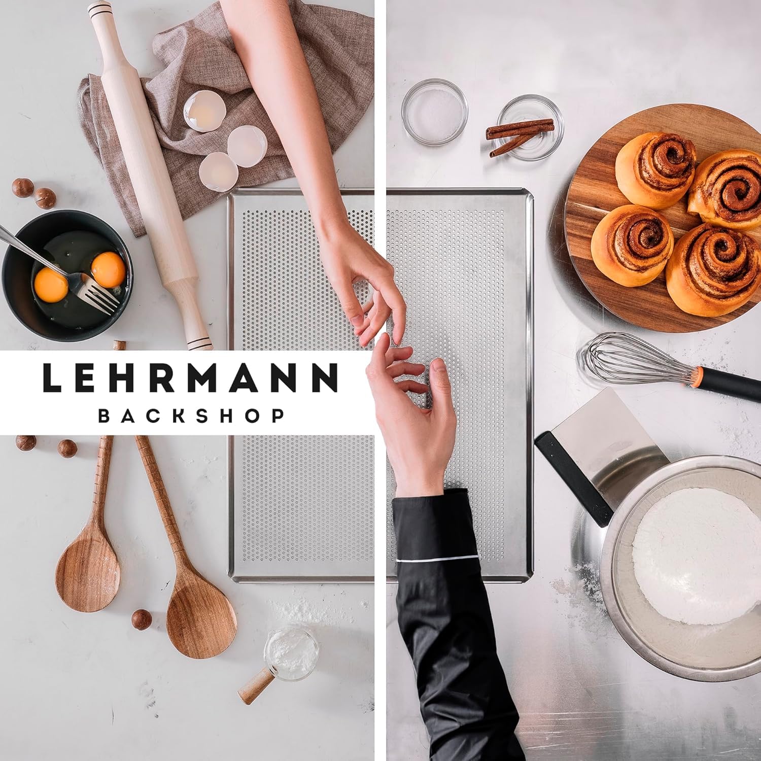 LEHRMANN, teglia forata con rivestimento antiaderente (46,5 x 38,5 cm)