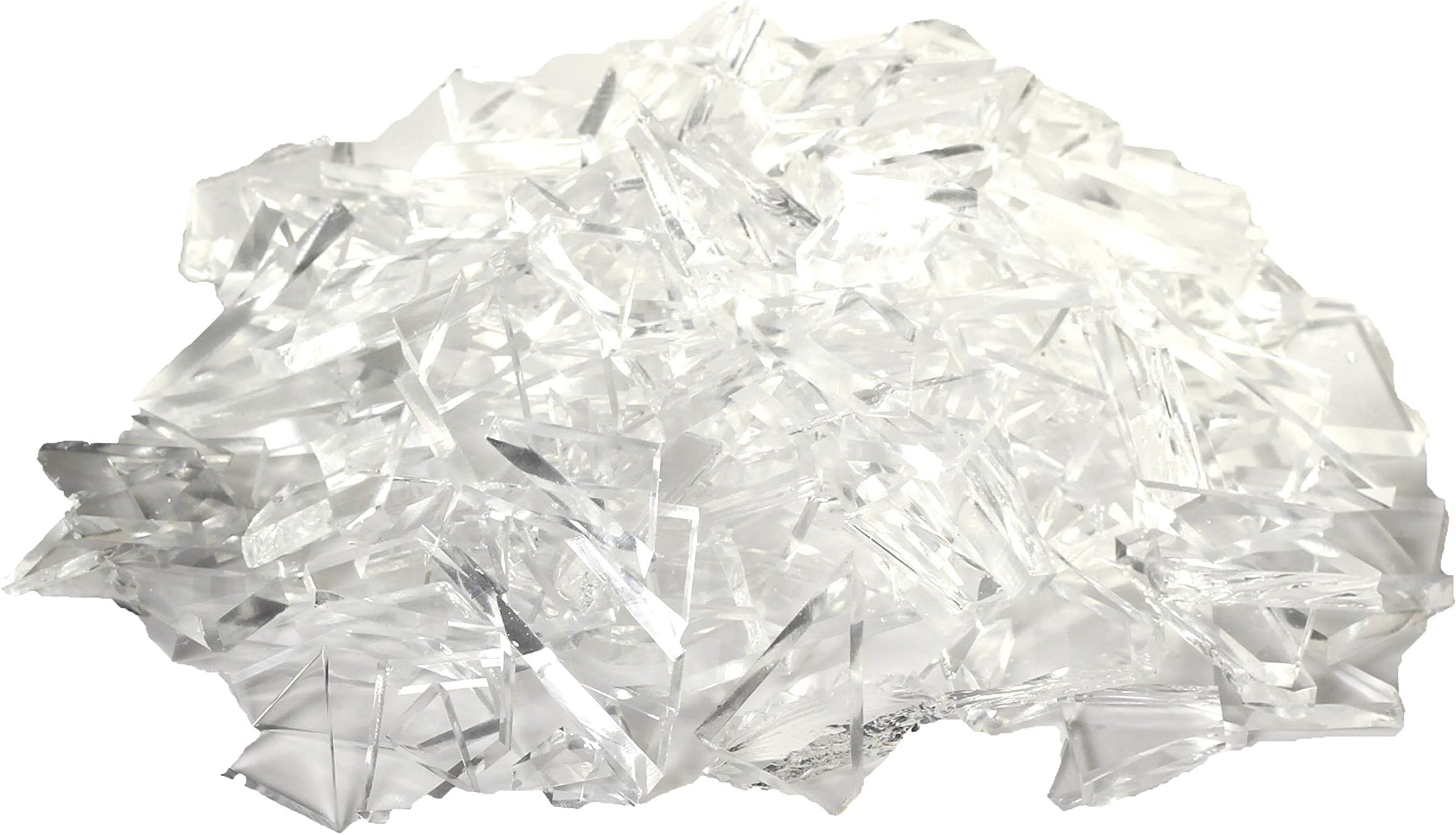 NewRuleFX Brand Crystal Clear Silicone Rubber Glass - Shards 1 LB - Shards,1 Pound