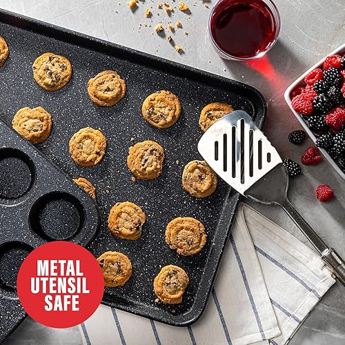 Miniatura 2 de Granitestone Juego de utensilios para hornear ultra antiadherentes, juego de 5 moldes para hornear aptos para lavavajillas con molde para