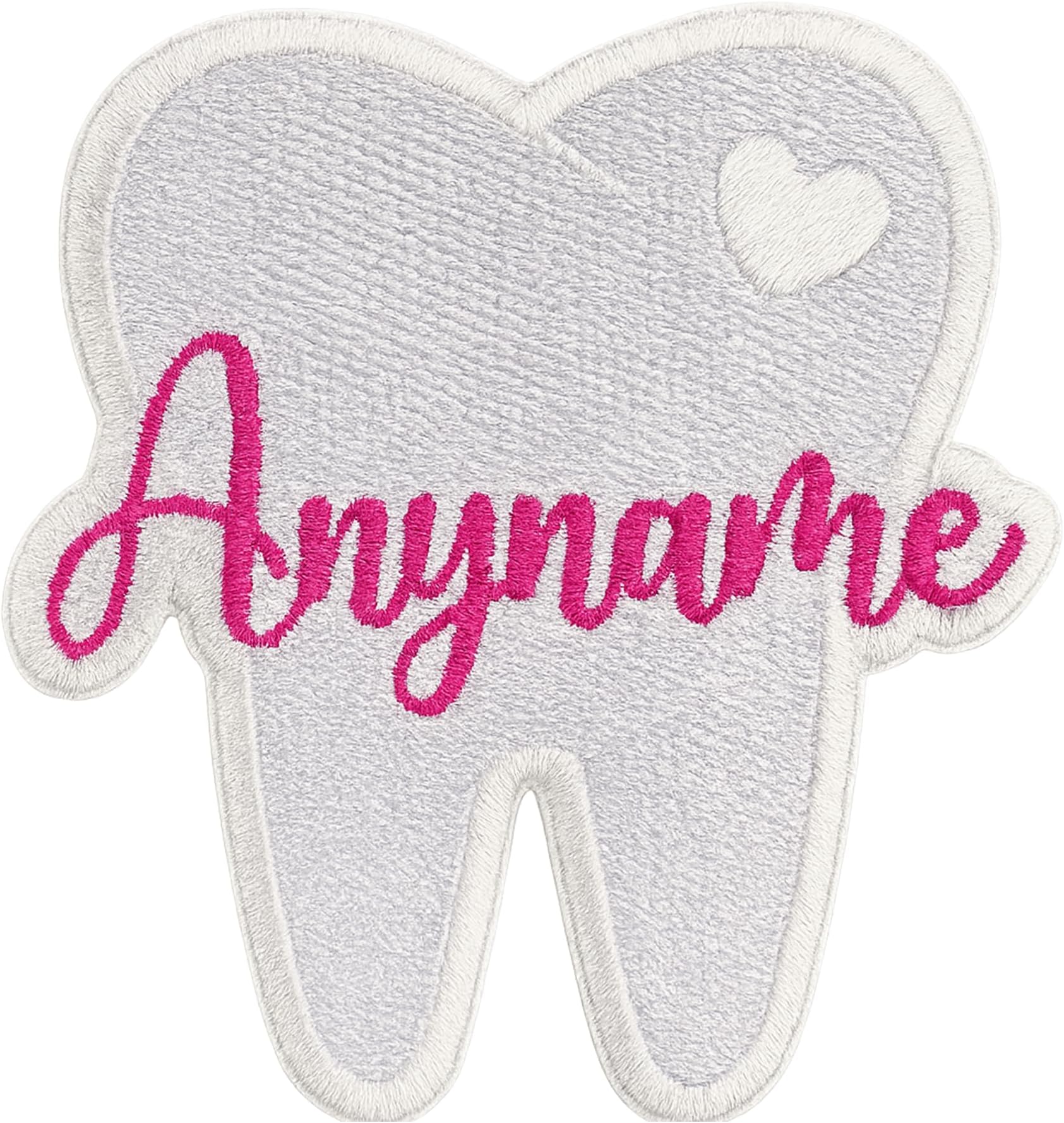 (New Update) Custom Dental Tooth Patch Personalized Name Patches for Dental Hygienist, Nurse Assistant, Embroidery Patch for Caps, Bags, Backpacks, Hat, Jackets, Uniform