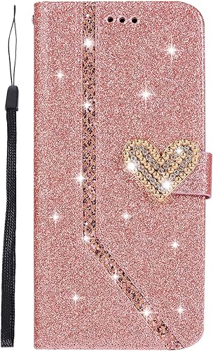 Jinghuash Kompatibel mit Samsung Galaxy Plus HA lle Leder Flip Case
Bling Glitzer GlA nzend Liebe Strass Diamant Brieftasche Ledertasche
Tasche KlapphA lle LederhA lle HandyHA lle-RosA gold : Piano und
Keyboard