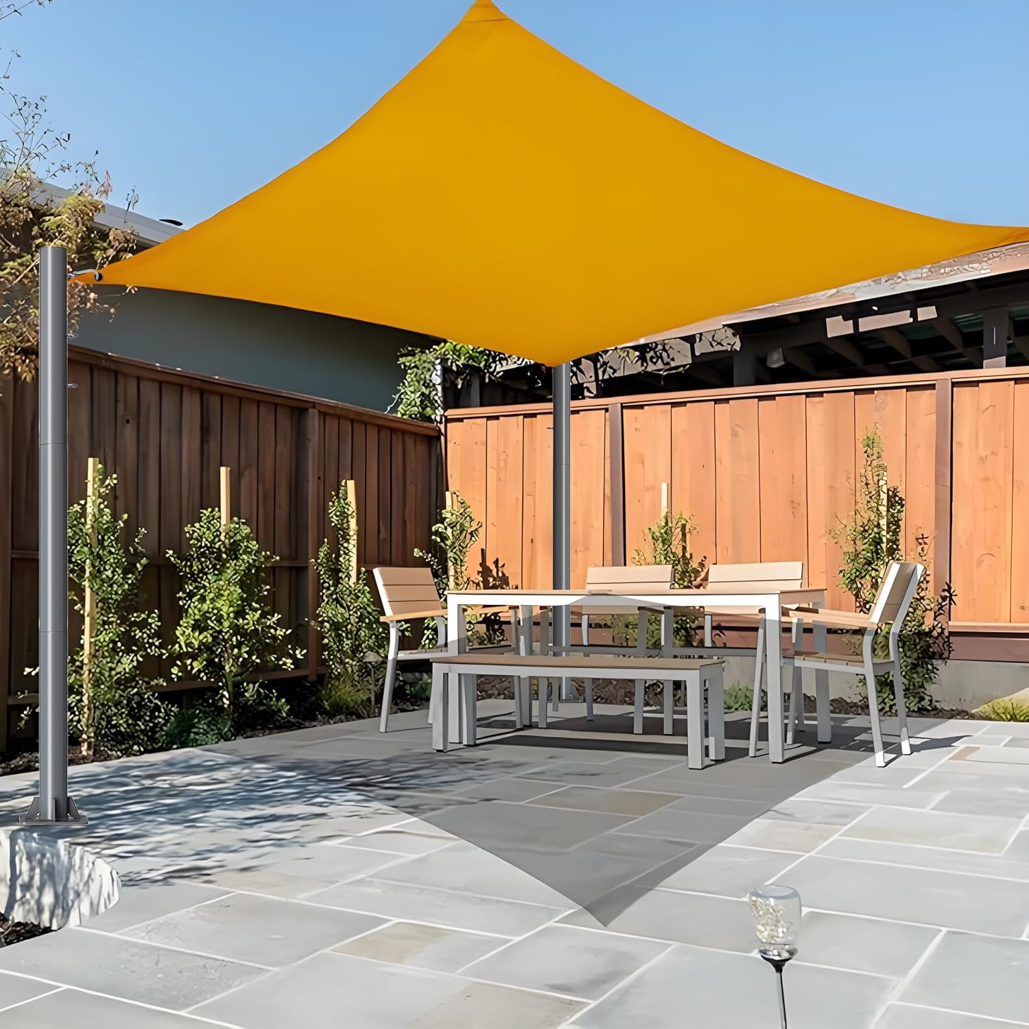 2Pack Sun Shade Poles Outdoor - 10ft 2.28" Diameter Heavy Duty Metal Steel Support Post for Awnings,Shade Cloth,Canopy,Light String