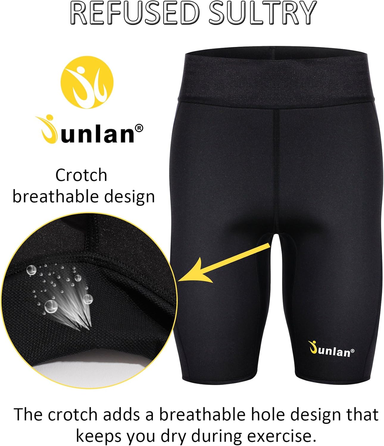 Men's Workout Sauna Hot Sweat Thermo Shorts Body Shaper Neoprene Athletic Yoga Pants Gym Tummy Slimming : Sports & Outdoors