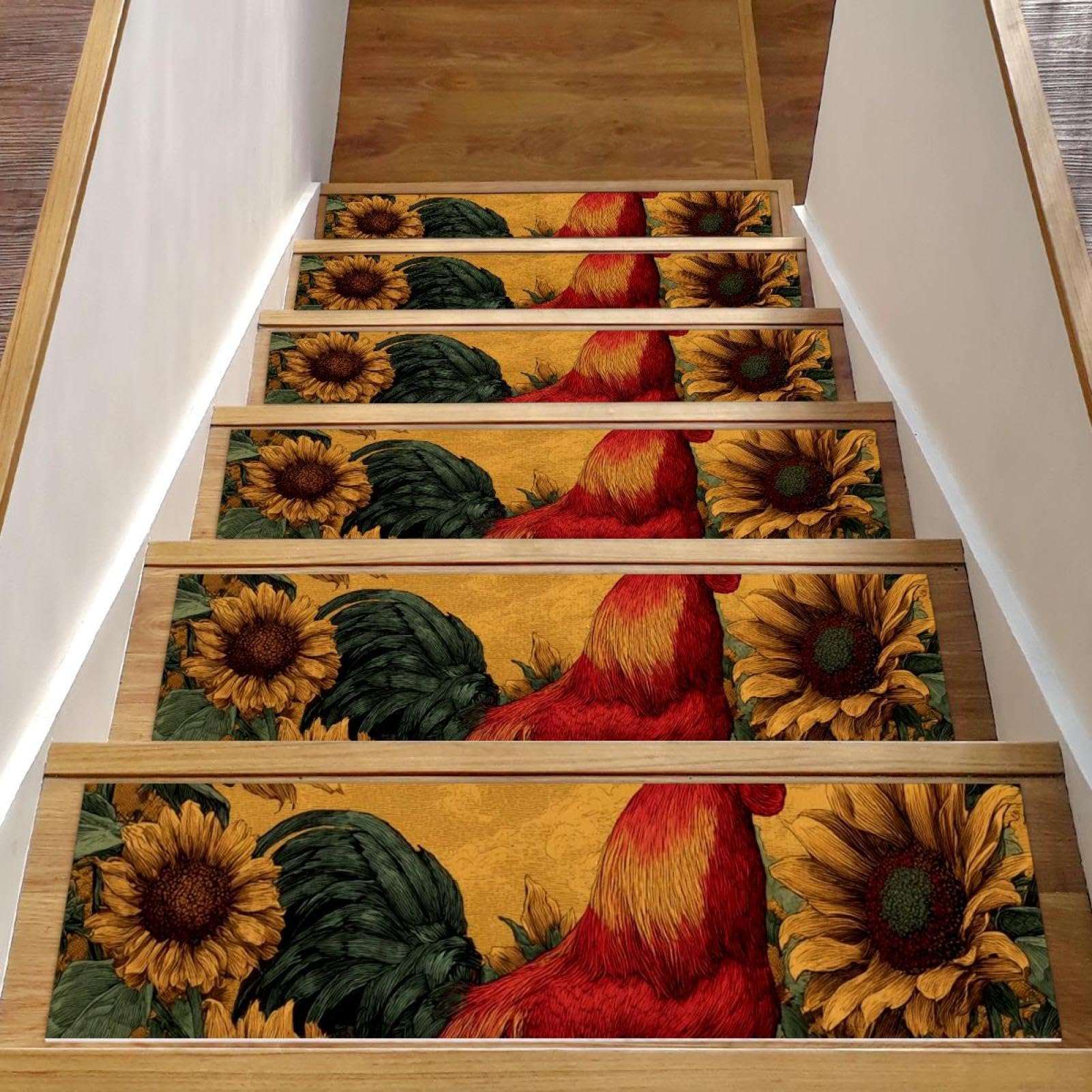 Tapis d'escalier antidérapants pour sécuriser les escaliers en bois intérieurs