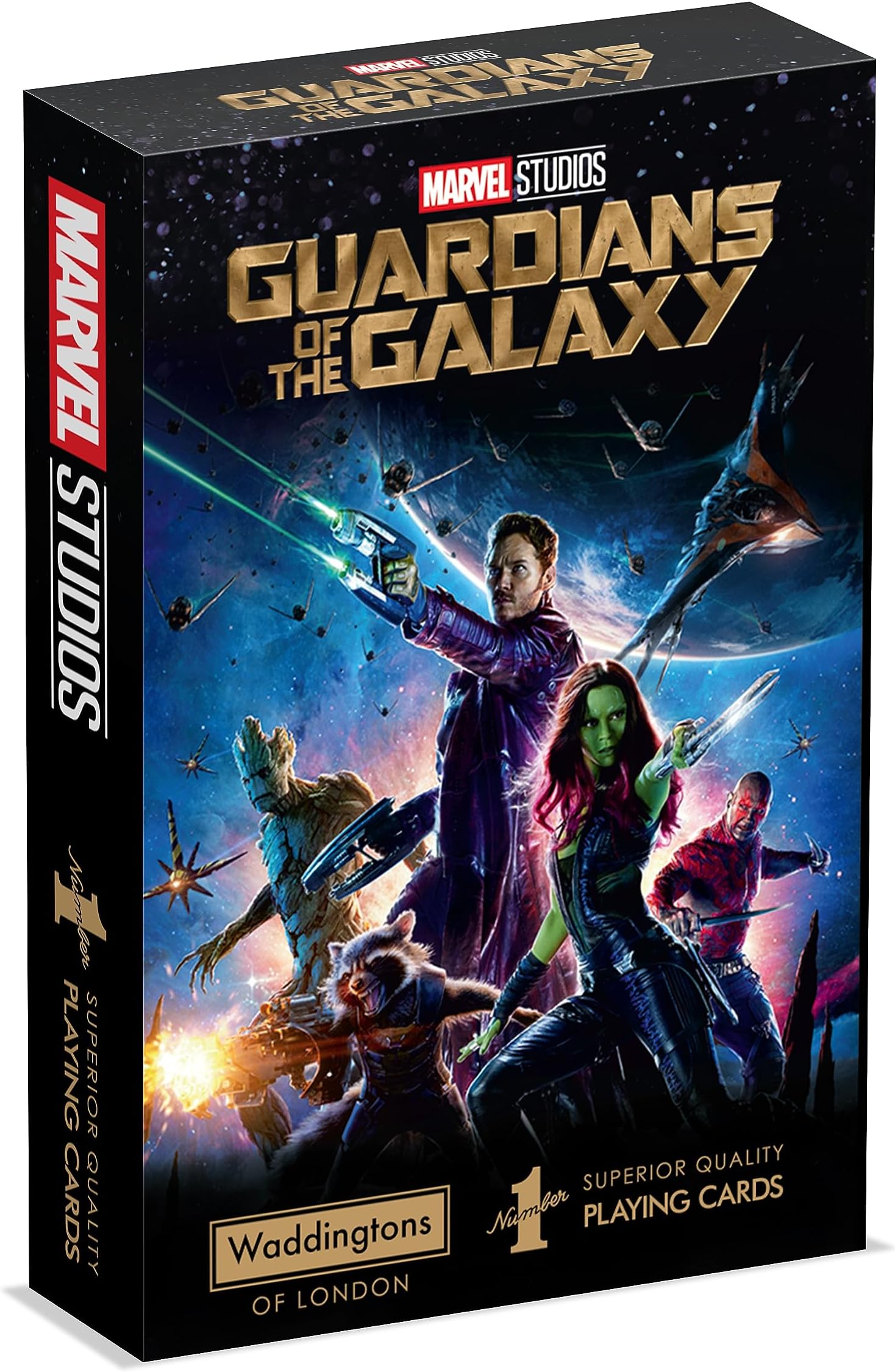 Winning Moves Marvel Guardians of The Galaxy Playing Cards Classic Collector's Deck Guardians of The Galaxy Card Game., (WM03941-EN1-12)