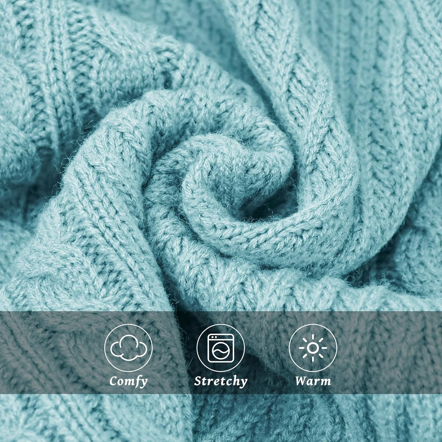 Extra Large Dog Sweater, Turtleneck Pullover Dog Sweaters, Thermal Knitted Dogs Clothes for Fall Winter, Warm Long Sleeves Pet Clothes for Extra Large Giant Dogs (Blue 3XL)