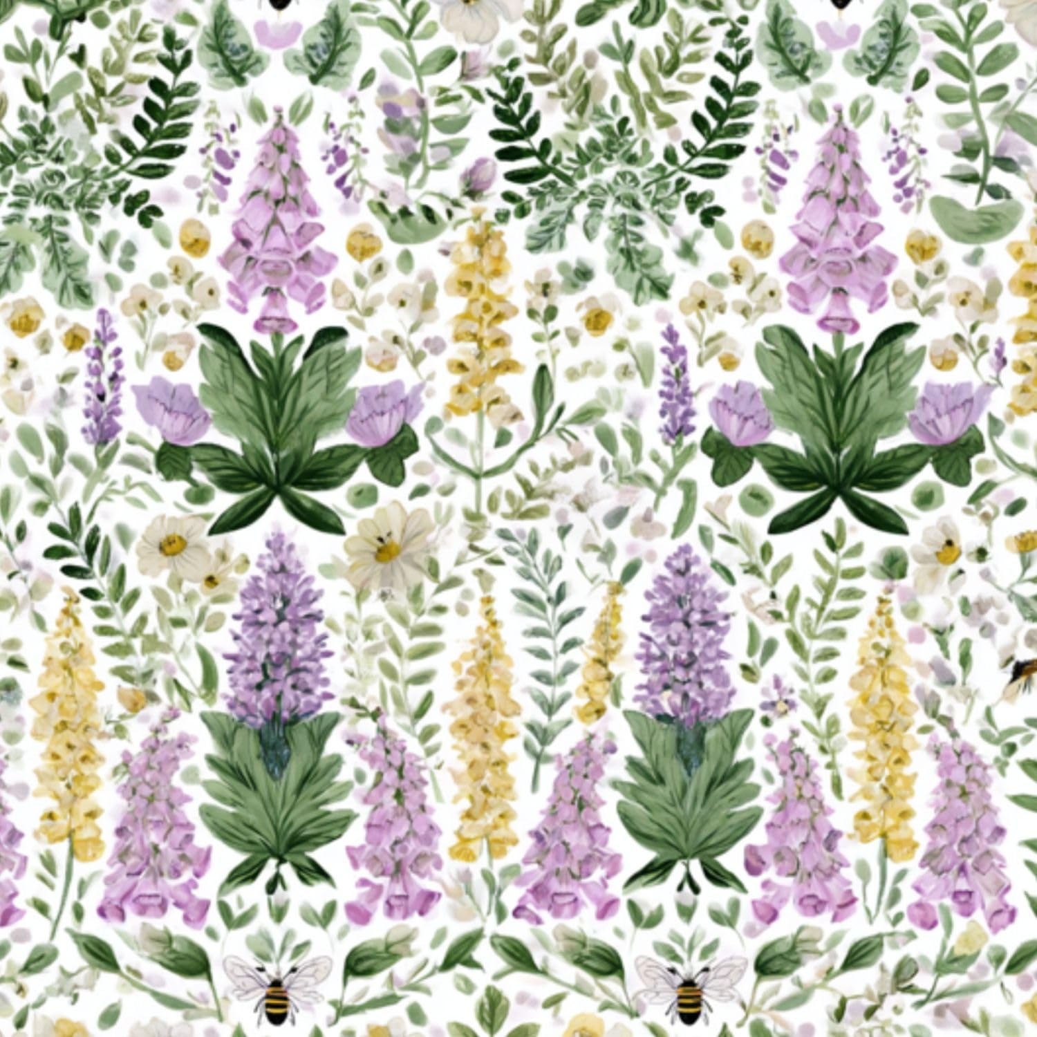 DERUINVAIO Self Adhesive Feature Removable Cottagecore Botanical Peel and Stick Vinyl Wallpaper Roll, Sticky Lining Paper for Bedroom, Living Room, Kitchen Walls