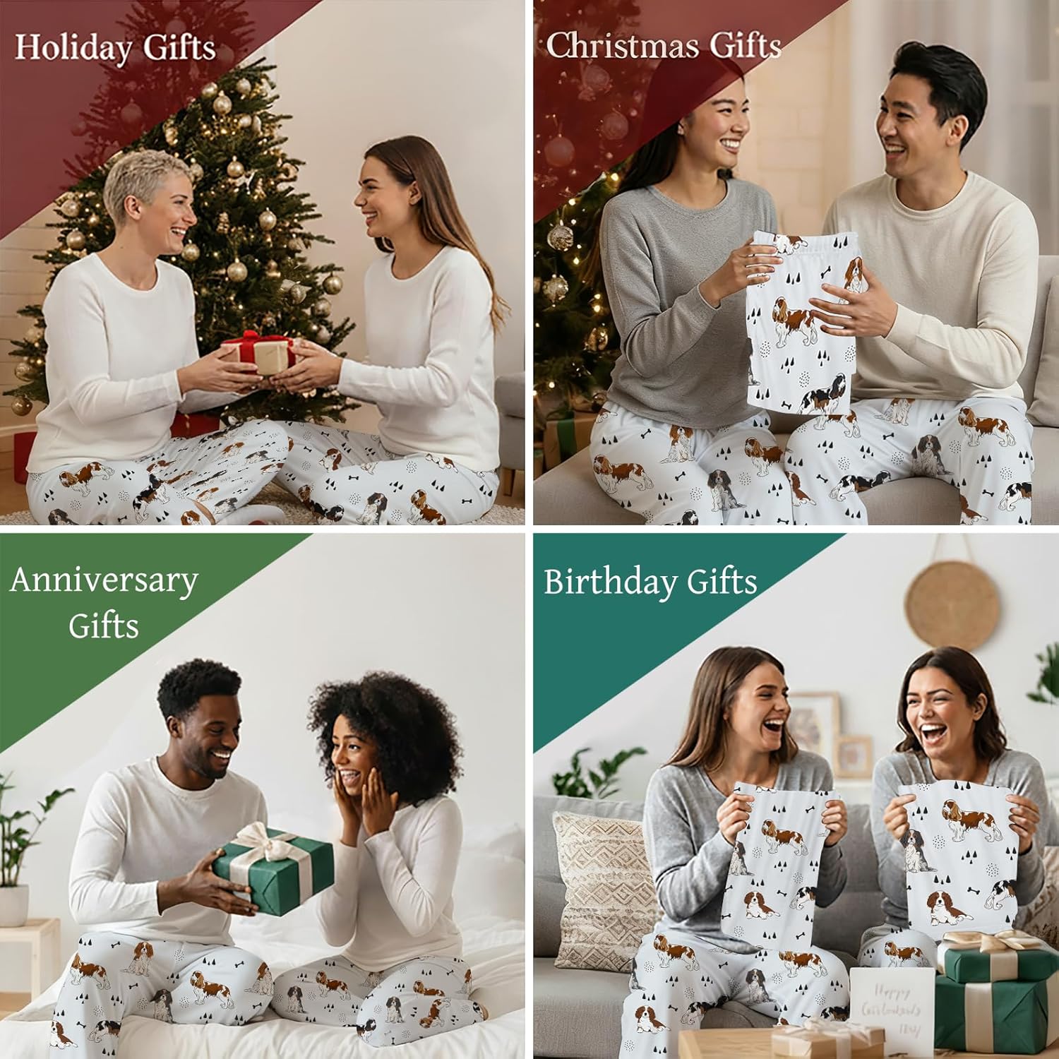 GNEW Funny Dog Pajama Pants – Cozy Dog Print Sleepwear, Unisex Lounge Pants Gift for Pet Lovers - Image 5