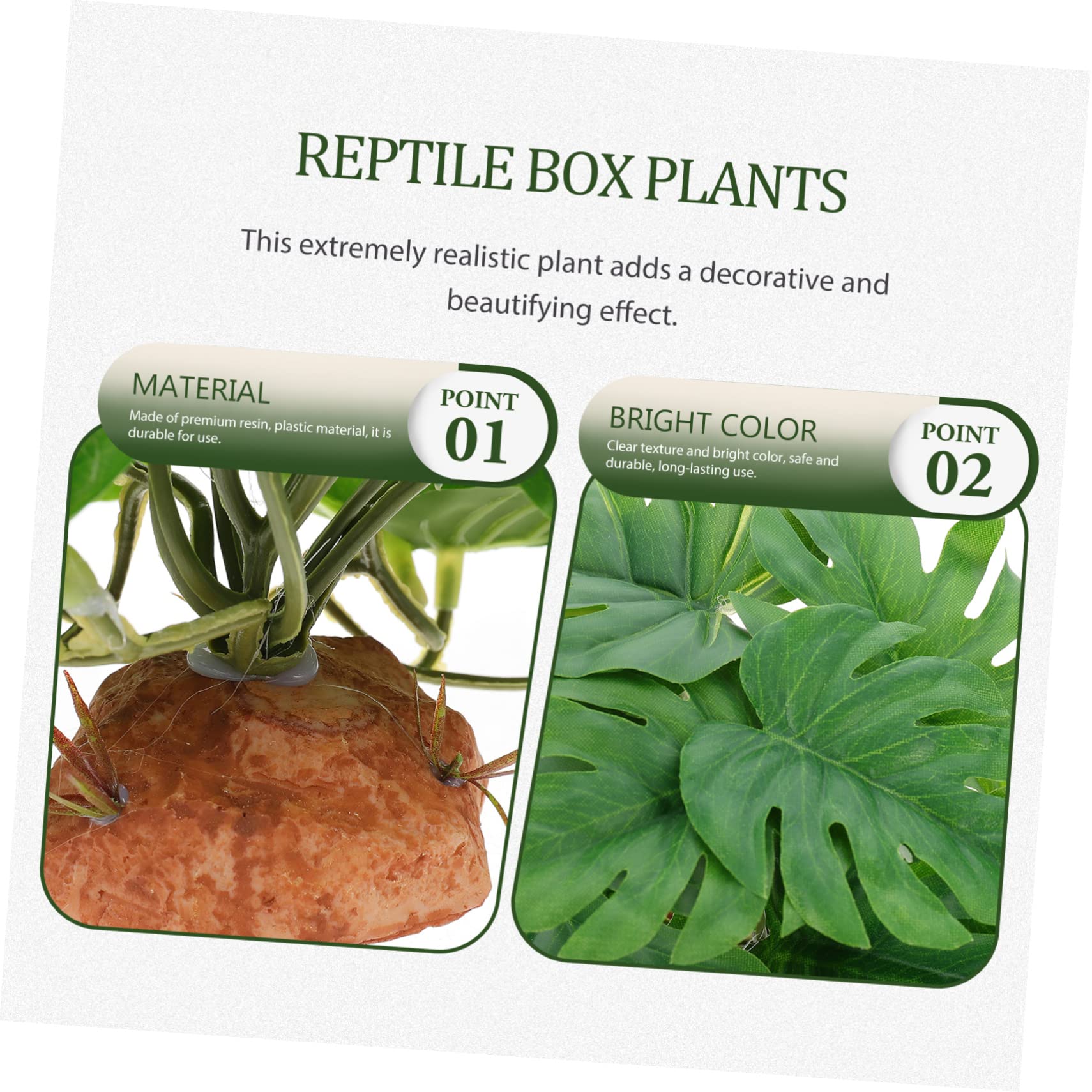 DOITOOL 3piezas Artificial De para Terrario Decoración De Paisaje Natural Simulación De Flora para Caja De Reptiles Accesorio Lifelike para y Anfibios