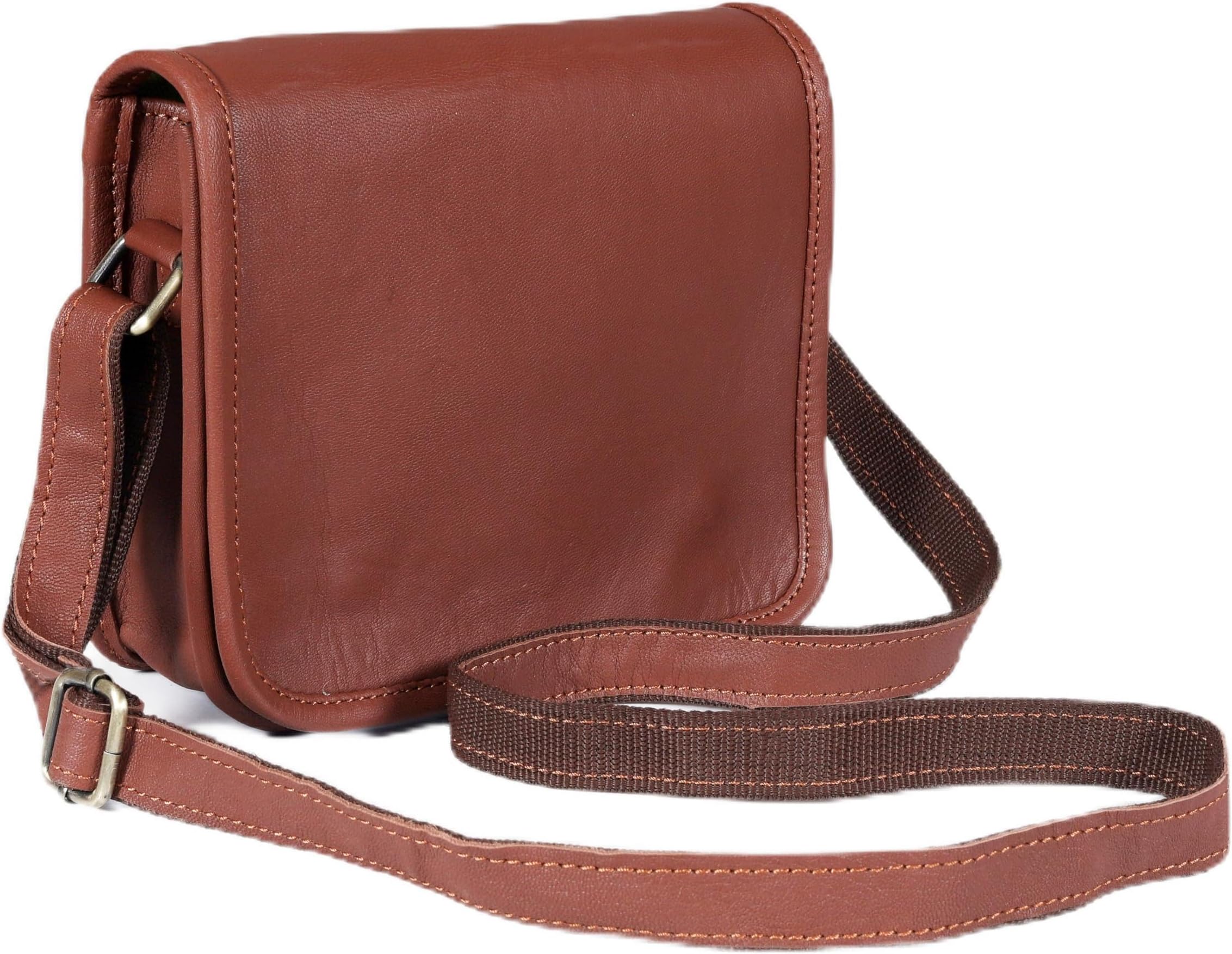 Leather Satchel Chic Crossbody Shoulder Sleek Sling Bag Genuine Leather iPad/Tablet Vintage Tan Brown 9 inch Messenger Bag For 9 inch iPad Pro for Women Men Gift by Cureo