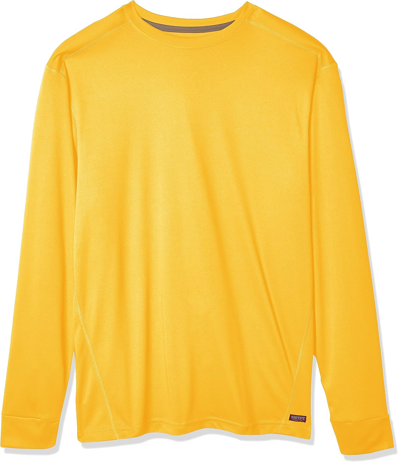 Smith's Workwear Men's Long Sleeve Polyester Performance Crew Neck Shirt
