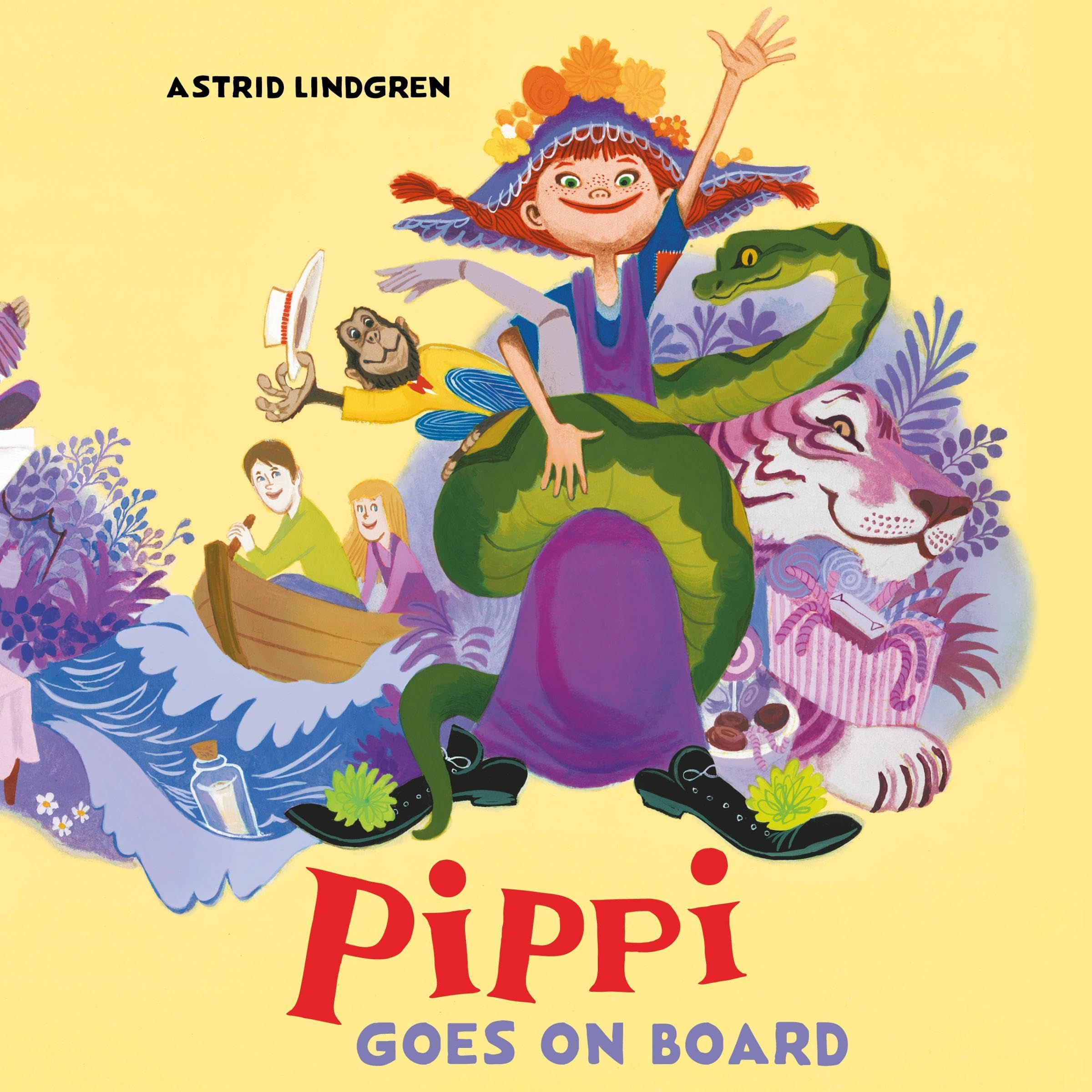 Cover art for Pippi Goes on Board
