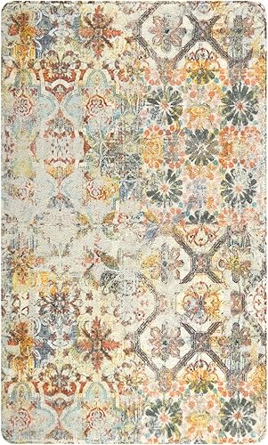 Miniatura 2 de Tapete Lahome Collection de área, tradicional, oriental, 2 x 3 pies, antideslizante, envejecida, estilo vintage, tapete de piso para puerta,