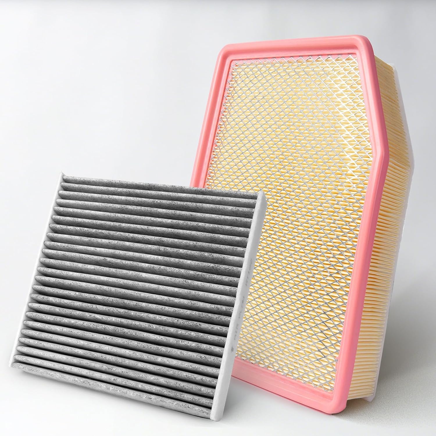 Cabin Engine Air Filter Kit Fits 2019-2026 Silverado 1500, 2020-2025 2500/3500 HD, 2021-2026 Suburban/Tahoe, 2021-2026 Escalade, 2019-2026 Sierra 1500, 2020-2026 Sierra 2500/3500 HD, 2021-2025 Yukon