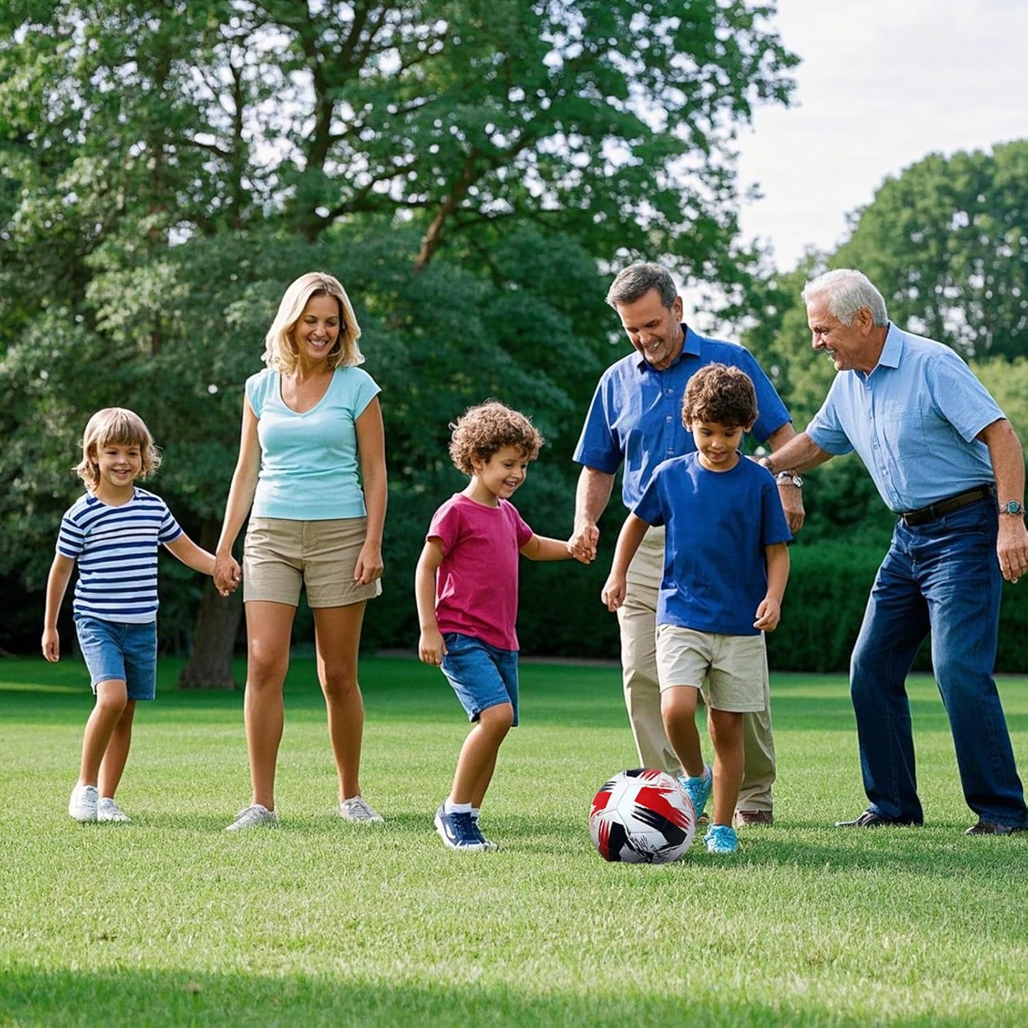 Soccer Ball Size 3 4 5 Soft Leather Anti Explosion Practice Training Boys Girls Adults with Pump Needle