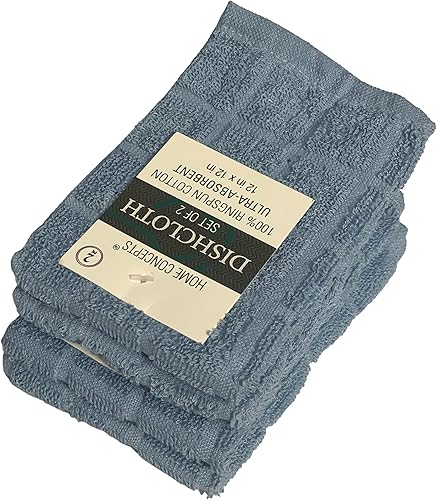 Miniatura 6 de Petal Cliff Juego de 6 paños de cocina 100  algodón hilado en anillo tamaño de la ventana 12 x 12 pulgadas ultraabsorbentes resistentes toallas de