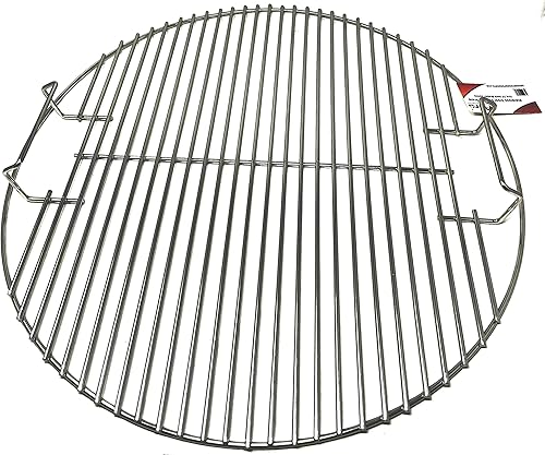 Aura Outdoor Products Rejilla de cocina de repuesto mejorada de acero inoxidable de 22 pulgadas para hervidor Weber, Bullseye Recteq de 22 pulgadas