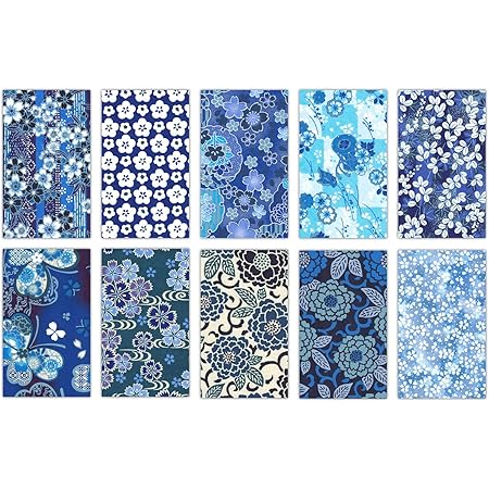 Amazon Amazon Co Jp 限定 和紙かわ澄 特撰 藍染風 手染め友禅和紙 ぽち袋 10柄入 お年玉袋 ポチ袋 文房具 オフィス用品