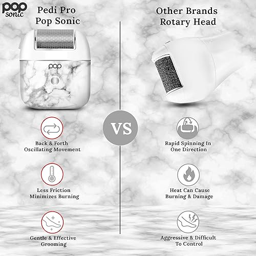 Miniatura 15 de Pedi Pro - Lima eléctrica para pies, removedor eléctrico de callos para pies, herramienta exfoliante de pies Pedi Spa para hombres/mujeres (floral)