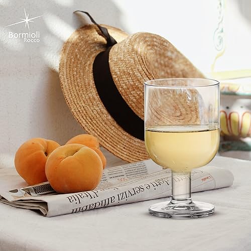 Miniatura 10 de Bormioli Rocco Hosteria - Juego de 6 tazas apilables para postre, 8 onzas, vidrio templado transparente, fabricado en Italia.