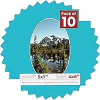 Vista 86 de Tapete de 5 x 7 para fotos de 4 x 6 pulgadas, con apertura de tablero ovalado verde Honeydew precortado, sin ácidos, mate para proteger tus