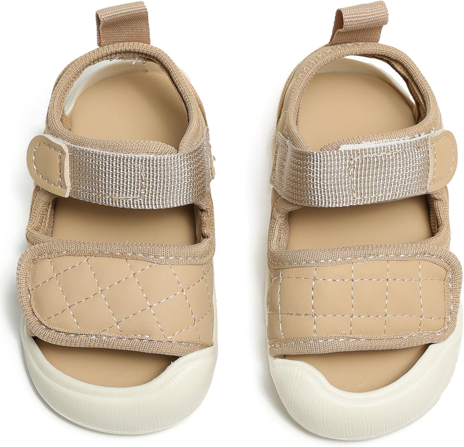Baby Sandals for Boys Girls Protective Toe Summer First Walker Shoes | Soft breathable upper, non-slip rubber sole and adjustable straps for infants and toddlers 6-24 months