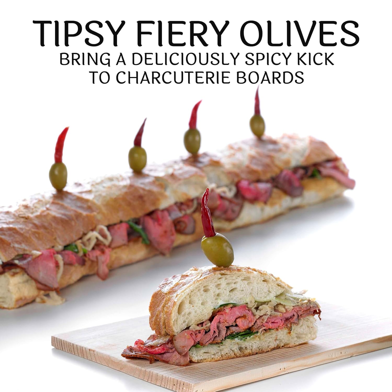 Sable and Rosenfeld Tipsy Fiery Olives, 5.0 Ounce (Pack of 6)