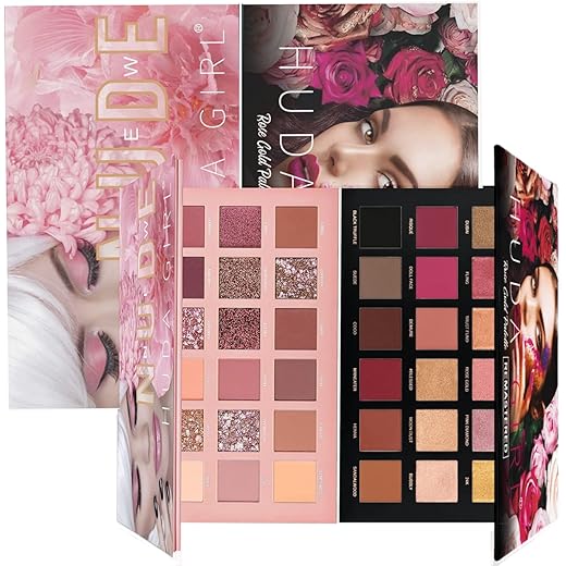 HUDA GIRL Rose Gold Eyeshadow Palette Combo Kit