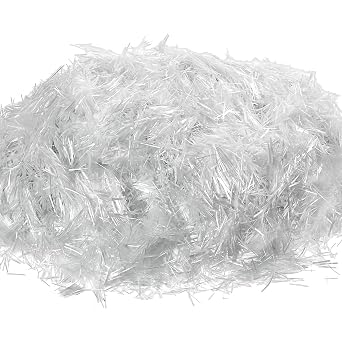 4.4 Lb Polypropylene Fiber for Concrete, 0.75 Inch Length Cement Mortar Reinforcement Fiber, Anti Cracking and Anti Seepage Fiber Additive for Building Walls Garden Floor, White
