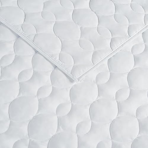 Miniatura 5 de Serta Simply Comfort - Juego de edredón suave y moderno de 3 piezas con funda de almohada para todas las estaciones, matrimonialqueen, color blanco