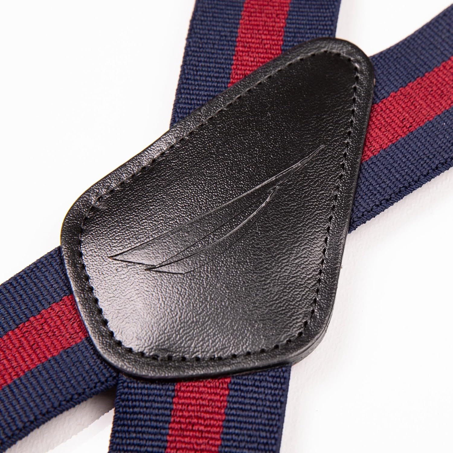 Nautica Men's X-Back 1.5" Fully Adjustable Striped Jeans Suspender with Signature Clips