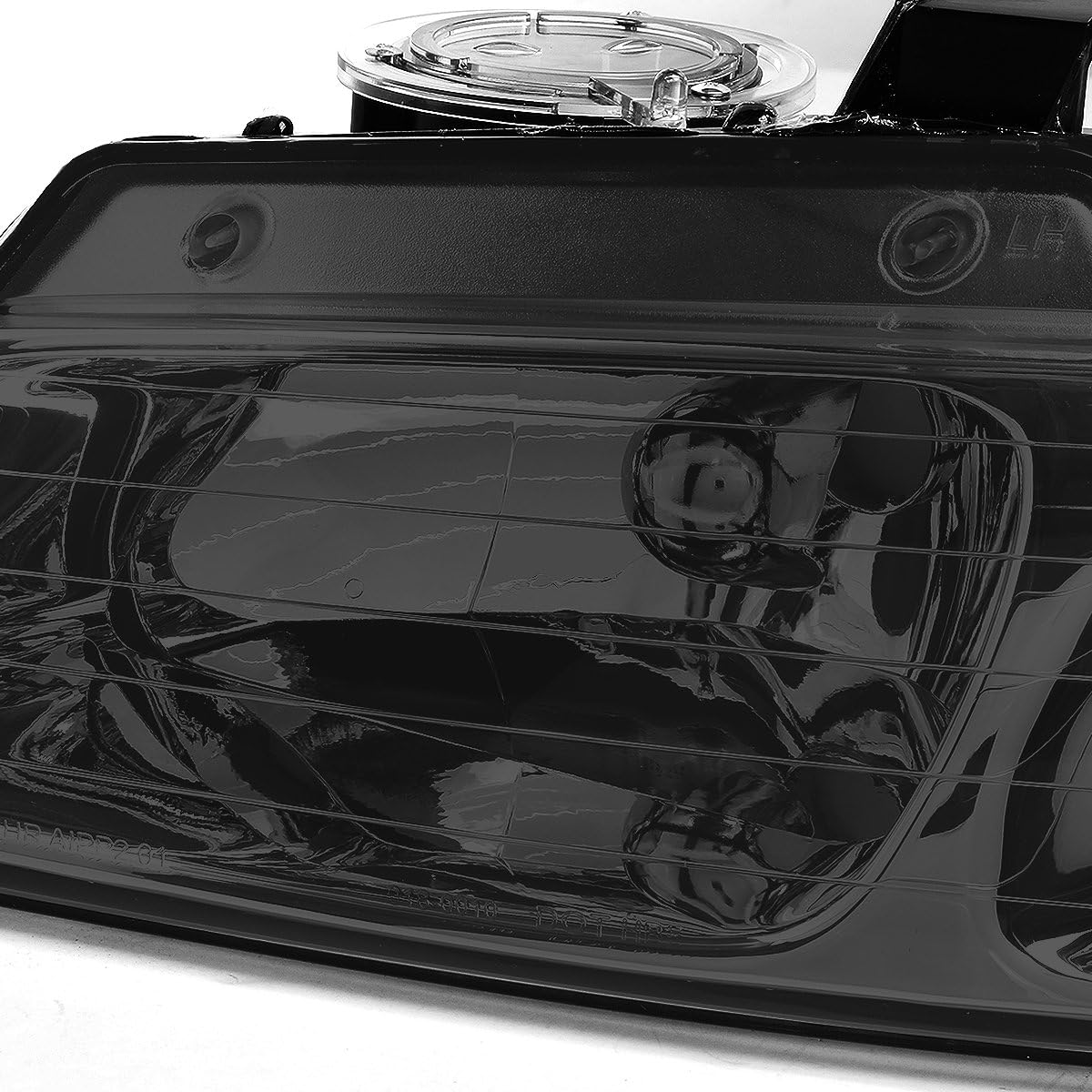 DNA MOTORING HL-OH-014-SM-CL1 Smoke Lens Headlights Replacement For 96-99 Caravan Voyager