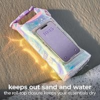 Vista 4 de Case-Mate Bolsa de cubo impermeable IP68 con burbujas de jabón, bolsa seca enrollable de 2 litros, con bolsa impermeable para natación, kayak